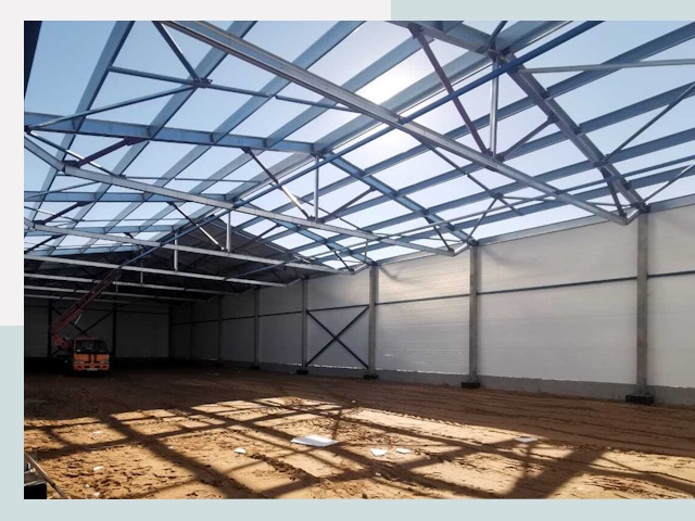 Строительство сенохранилищ в Фрязине