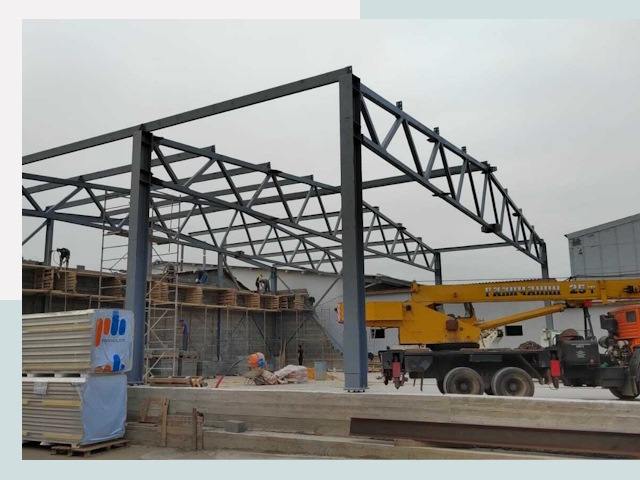 Строительство цехов в Фрязине