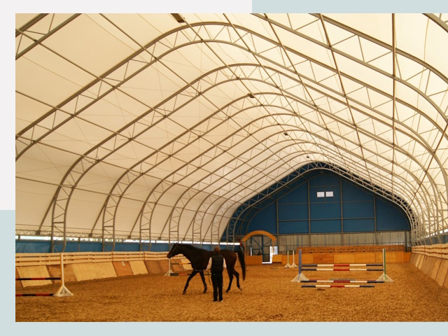 Строительство конных манежей в Фрязине