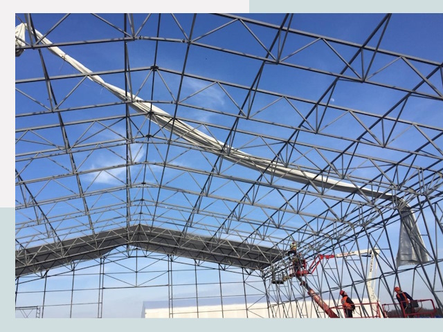 Шатровые ангары от 623 руб. в Фрязине и Московской области