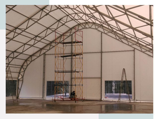 Шатровые ангары в Фрязине