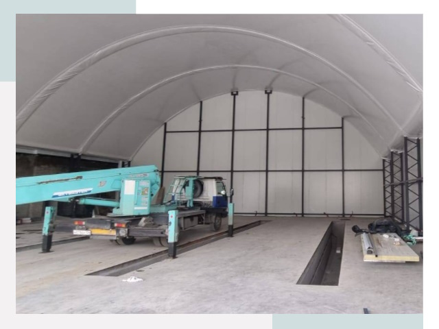 Внутреннее оснащение ангаров в Фрязине