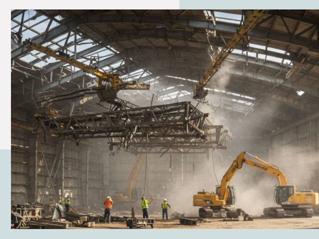 Демонтаж ангаров в Фрязине от 623 руб. за м²